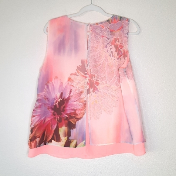 FYLO London Pink Floral Blouse L - Picture 3 of 5